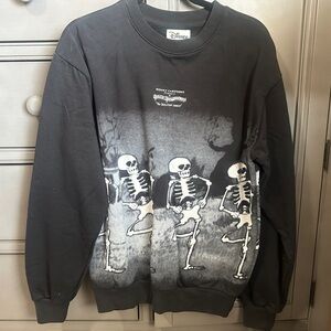 ADULT DISNEYS SKELETON DANCE CREW NECK SWEATER